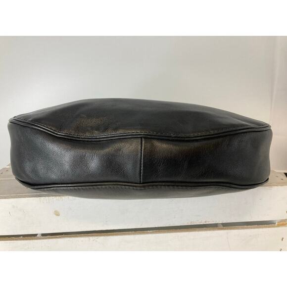 MICHAEL KORS, NWT LAGE BLACK SMOOTH LEATHER SHOULDER BAG - Picture 7 of 15